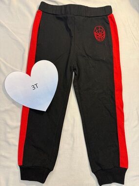 Marvel - 3T - Spiderman - Black and Red Track Pants